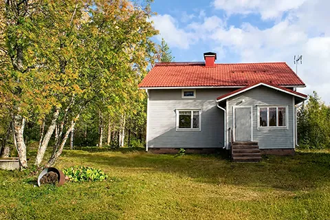 Väinölän rintamamiestalo Hossassa Suomussalmella